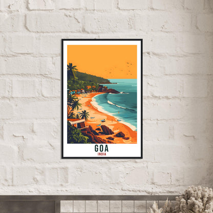 Goa Travel Print India Home Decoration Wall Art Gift Wall Hanging Art Lover Indian Artwork India Goa Travel Poster Goa Beach Coastal Print