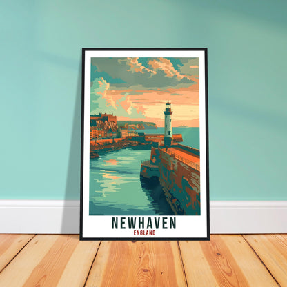 Newhaven Travel Print Wall Art Wall Hanging Home Living Décor Newhaven Gift Art Lovers Gift UK Artwork Gift Print England Travel Poster