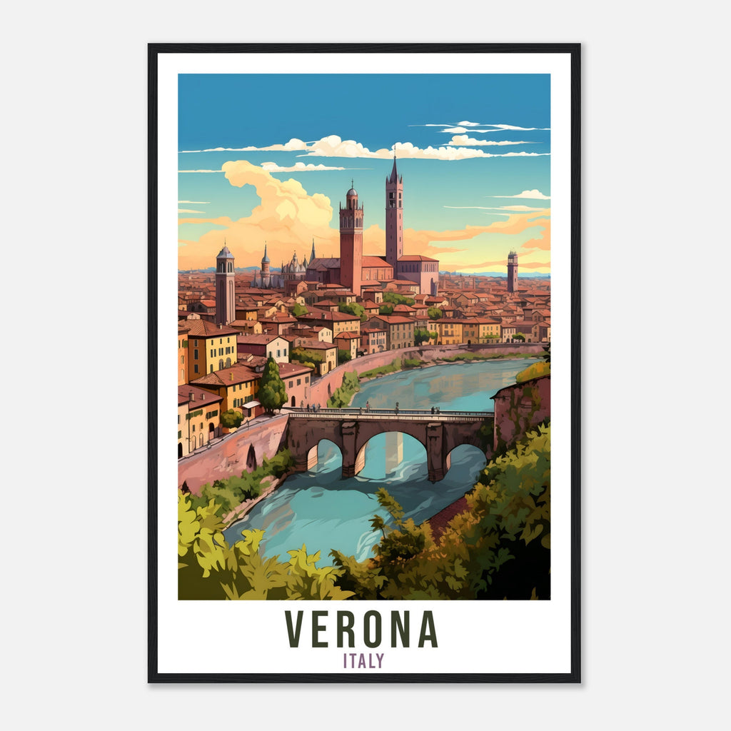 Verona Italy Travel Print Wall Art Verona Wall Hanging Home Décor Verona Gift Art Lovers Italian Artwork Gift Print Verona Landmark Poster