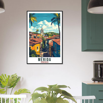 Mèrida Travel Print Venezuela Home Decor Mèrida Wall Art Gift Wall Hanging Art Lover Mèrida Venezuelan Artwork Travel Poster Travel Art
