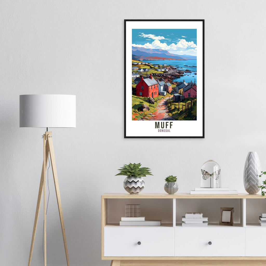 Muff Donegal Travel Print Wall Art Muff Wall Hanging Home Décor Dublin Gift Art Lovers Irish Art Lover Gift Donegal Print Donegal Artwork