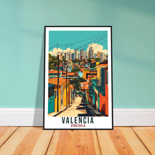 Valencia Travel Print Venezuela Decor Valencia Wall Art Gift Wall Hanging Art Lover Valencia Venezuelan Artwork Travel Poster Travel Art
