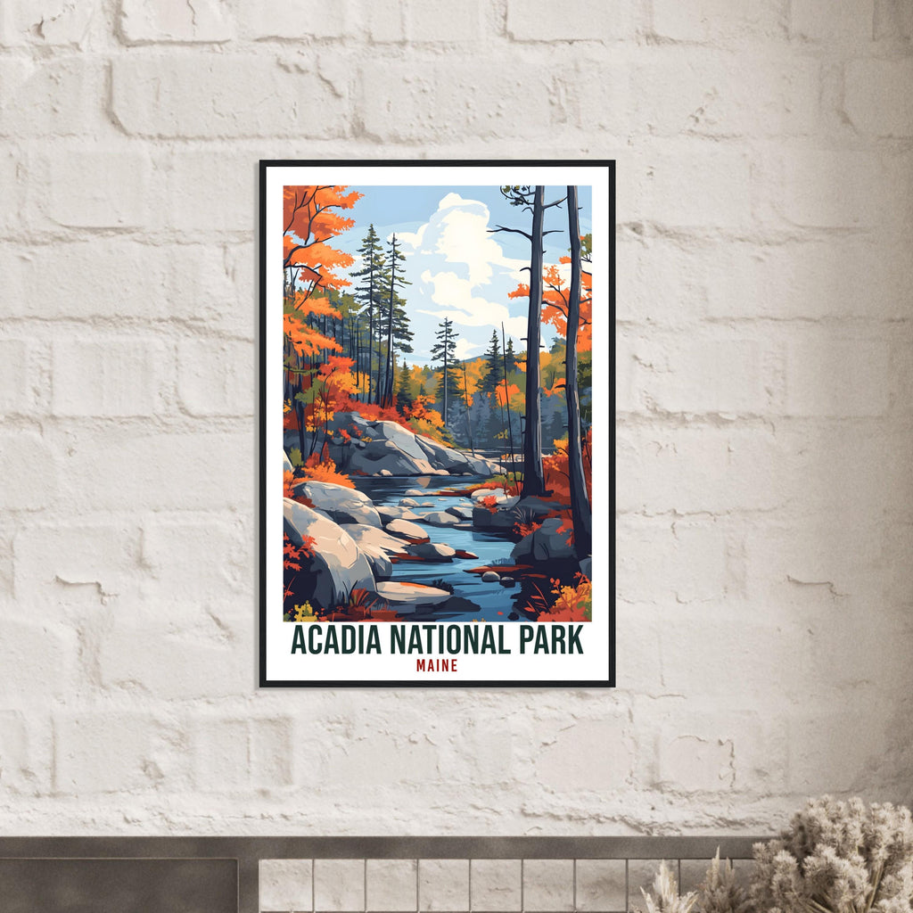 Acadia National Park Maine USA Travel Print Wall Art Wall Hanging Home Décor Acadia National Park Gift Travel Art USA Artwork Travel Poster