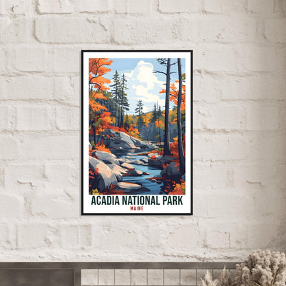 Acadia National Park Maine USA Travel Print Wall Art Wall Hanging Home Décor Acadia National Park Gift Travel Art USA Artwork Travel Poster