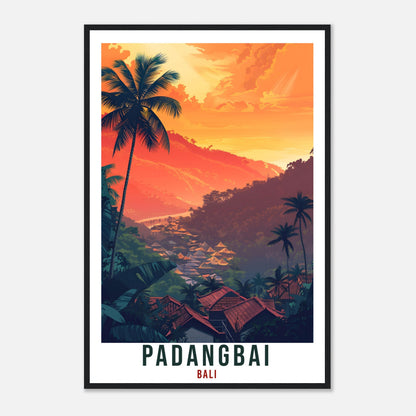 Padangbai Bali Travel Print Bali Wall Art Wall Hanging Home Décor Padangbai Gift Landmark Artwork Travel Art Lovers Indonesia Travel Poster