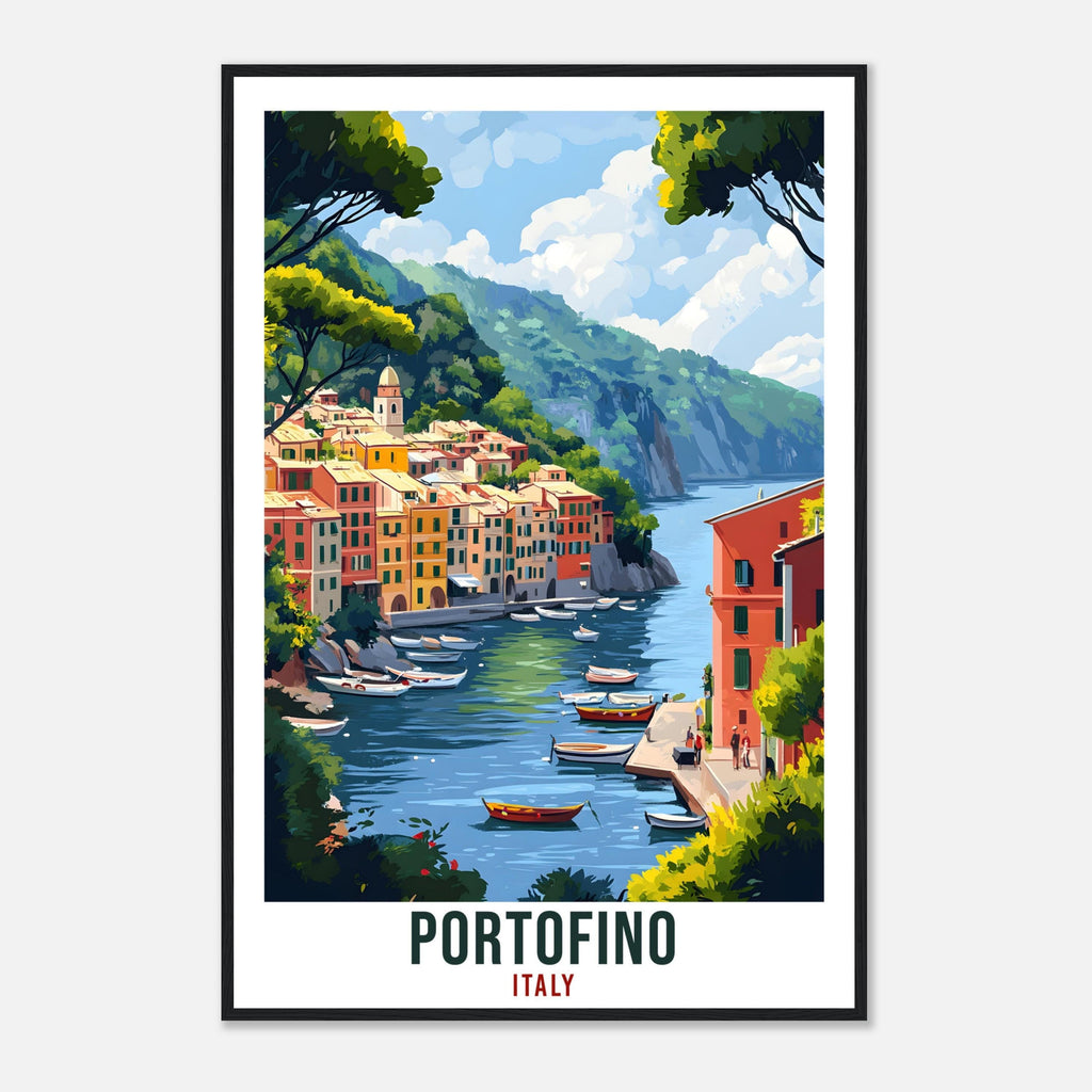 Portofino Travel Print Wall Art Portofino Wall Hanging Home Décor Portofino Gift Art Lovers Italian Artwork Gift Print Portofino Italy Print
