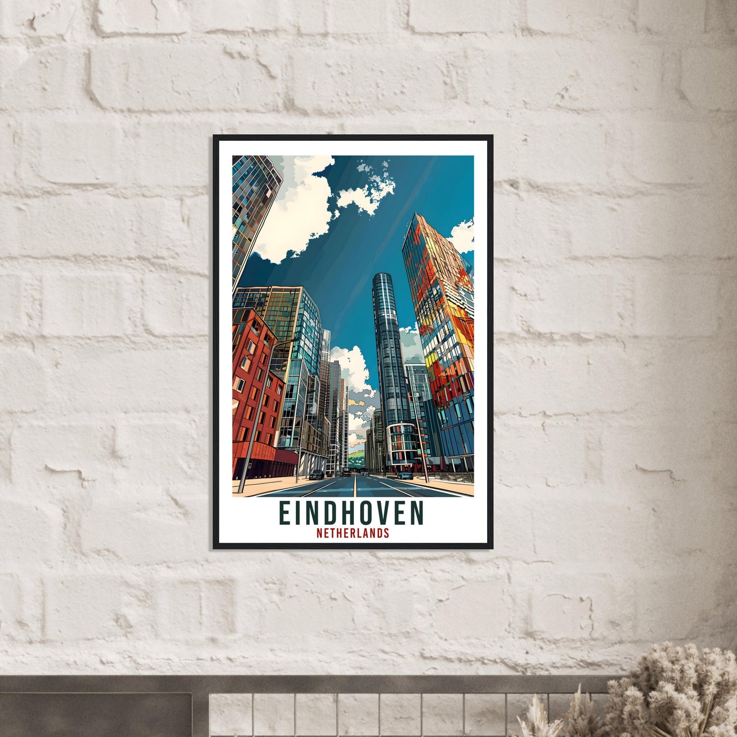 Eindhoven Travel Print Holland Wall Art Wall Hanging Home Décor Eindhoven Art Lovers Gift Dutch Artwork Gift The Netherlands Travel Poster