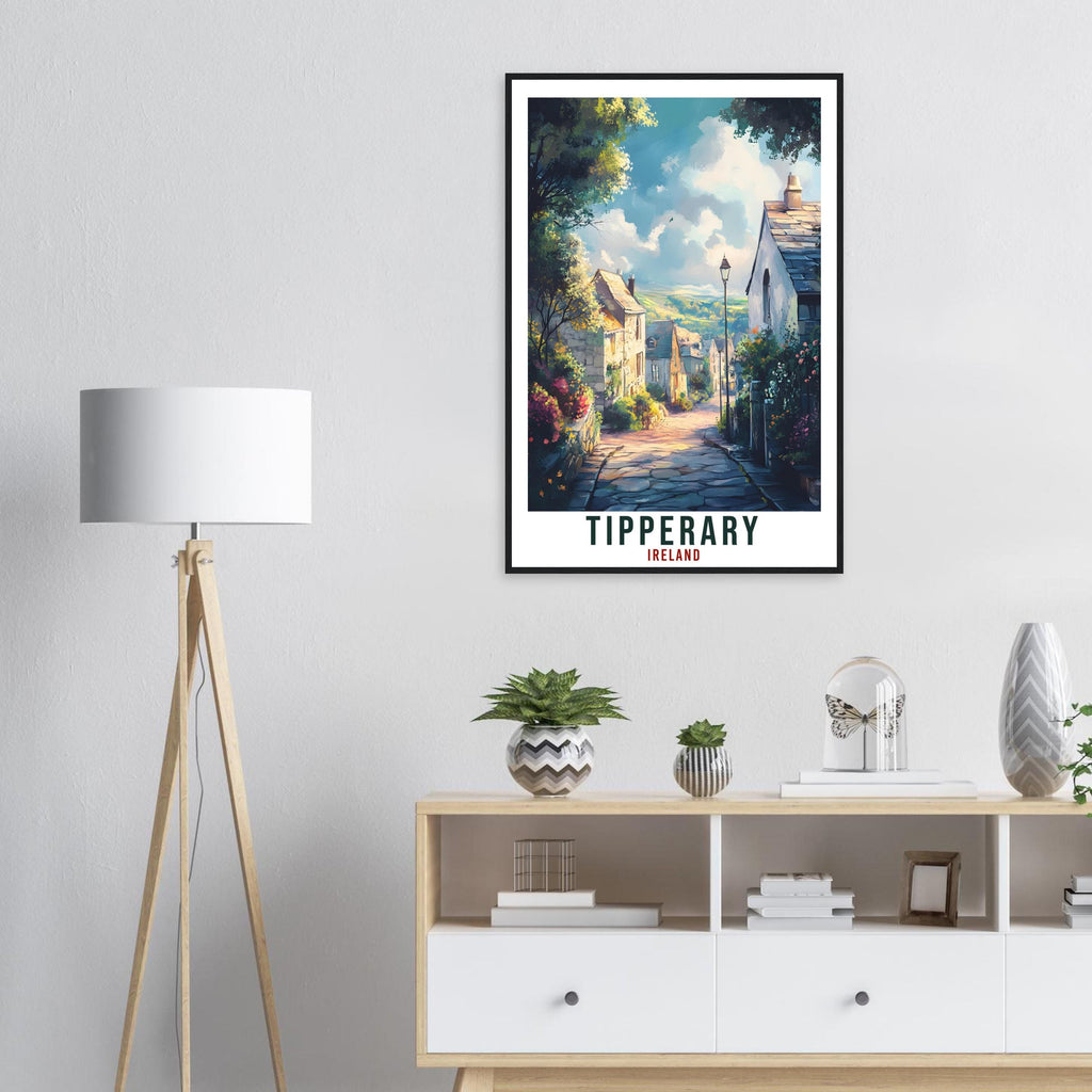 Tipperary Travel Print Ireland Home Decor Tipperary Wall Art Wall Hanging Art Lover Irish Artwork Travel Poster Tipperary Ireland Travel Art