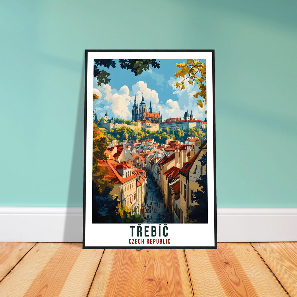 Třebíč Travel Print Czechia Home Decor Třebíč Wall Art Gift Wall Hanging Art Lover Třebíč Czech Republic Artwork Travel Poster Travel Art