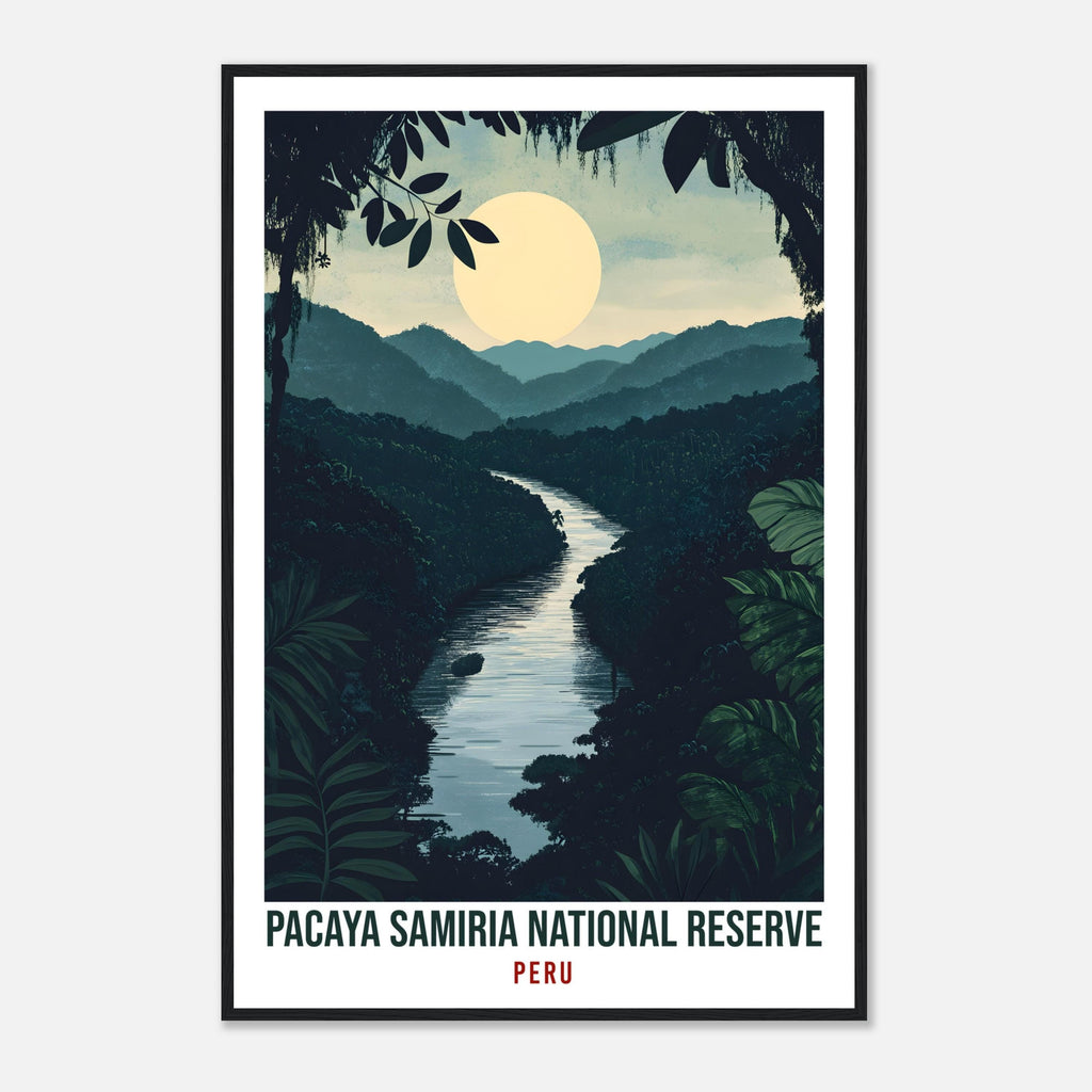 Pacaya Samiria National Reserve Travel Print Peru Decor Wall Art Gift Wall Hanging Art Lover Pacaya Samiria Peruvian Artwork Travel Poster