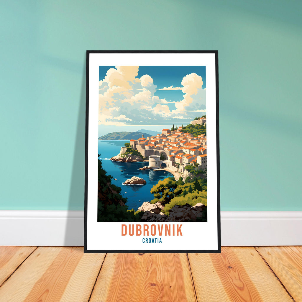 Dubrovnik Croatia Travel Print Wall Art Dubrovnik Wall Hanging Home Décor Croatia Gift Art Lovers Dubrovnik Art Lover Gift Croatia Print