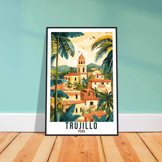 Trujillo Travel Print Peru Home Decor Trujillo Wall Art Gift Wall Hanging Art Lover Trujillo Peruvian Artwork Travel Poster Travel Art