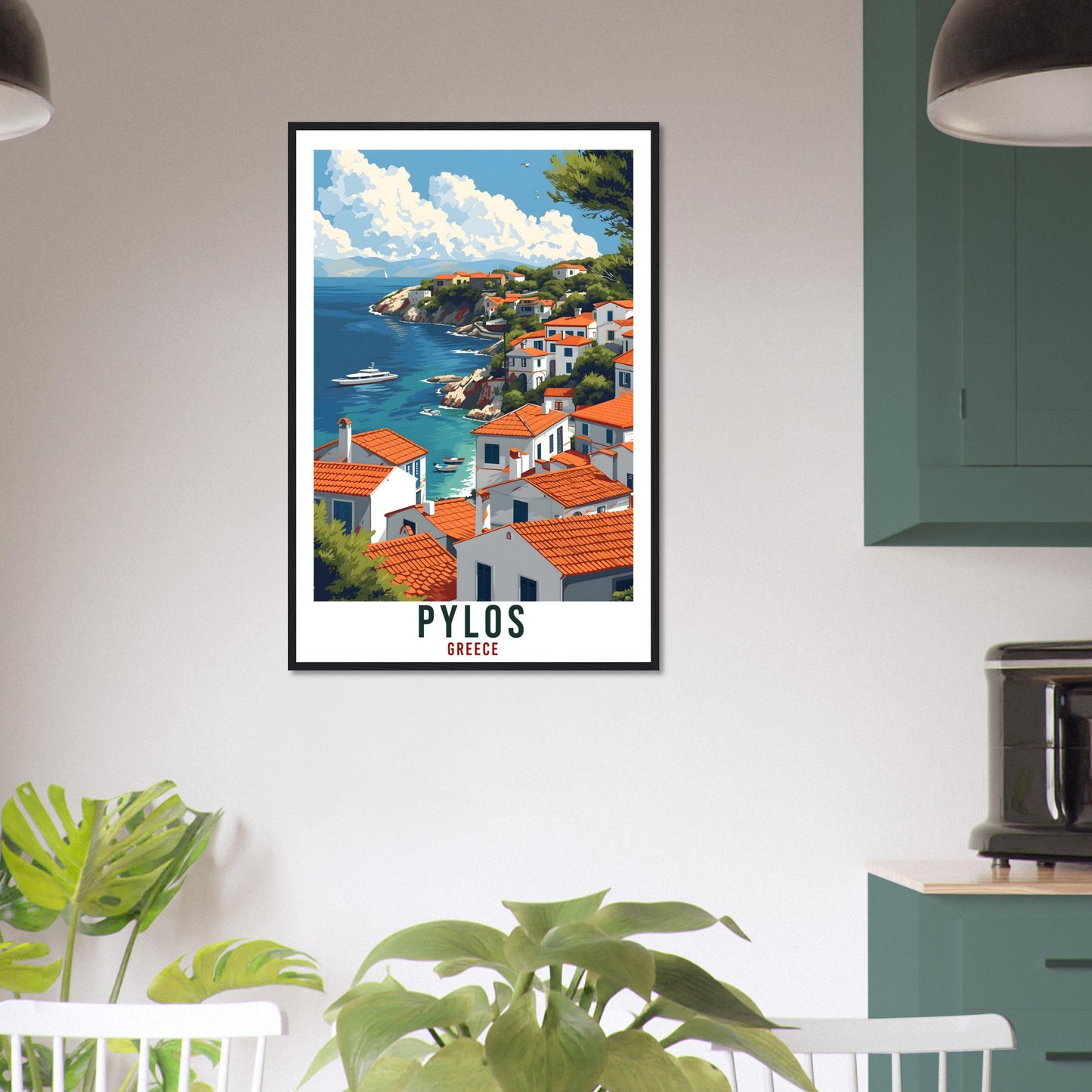 Pylos Travel Print Greece Home Decoration Pylos Greek City Wall Art Gift Wall Hanging Art Lover Greece Artwork Pylos Gift Travel Poster