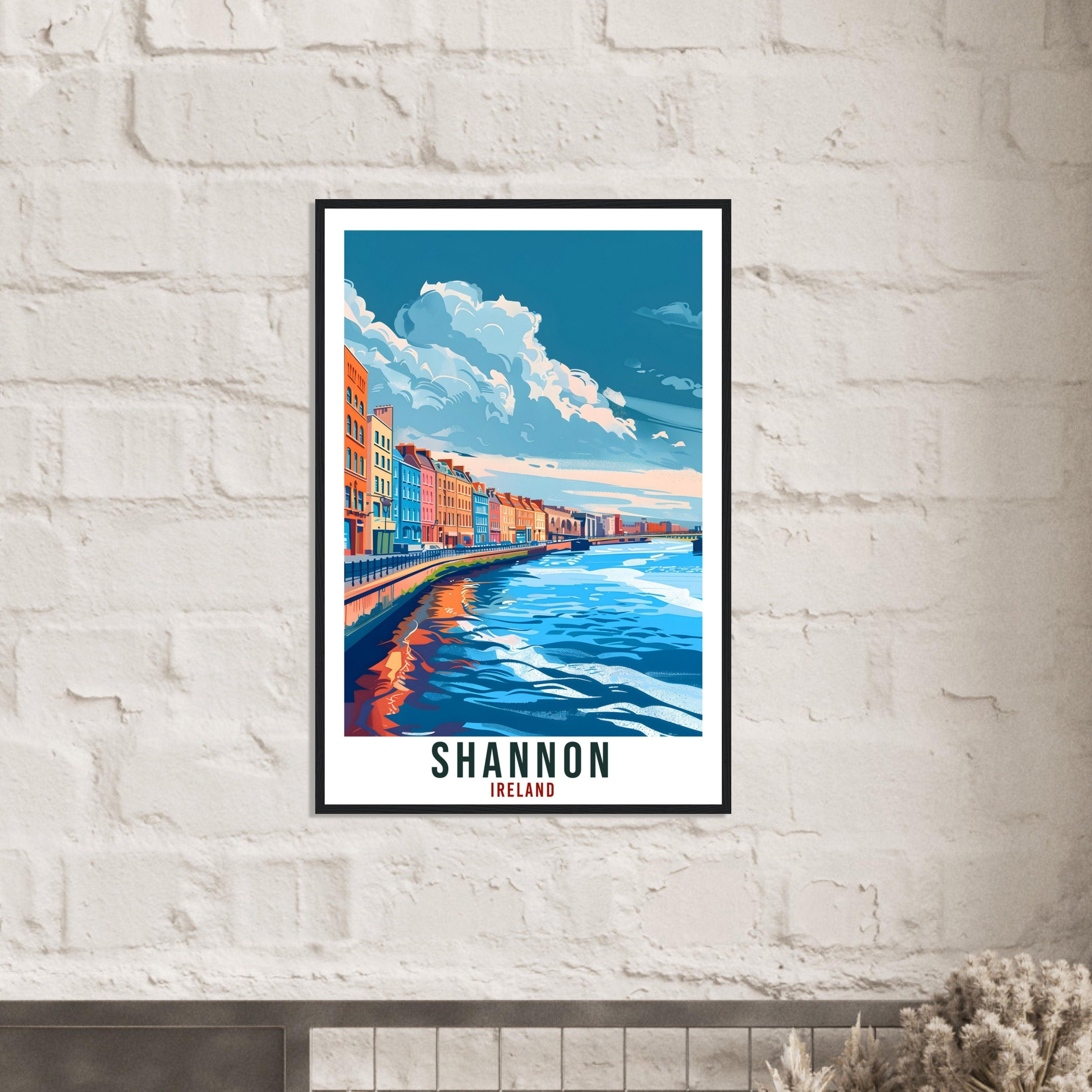 Shannon Travel Print Ireland Wall Art Wall Hanging Home Living Décor Shannon Gift Art Lovers Gift Irish Artwork Gift Ireland Travel Poster
