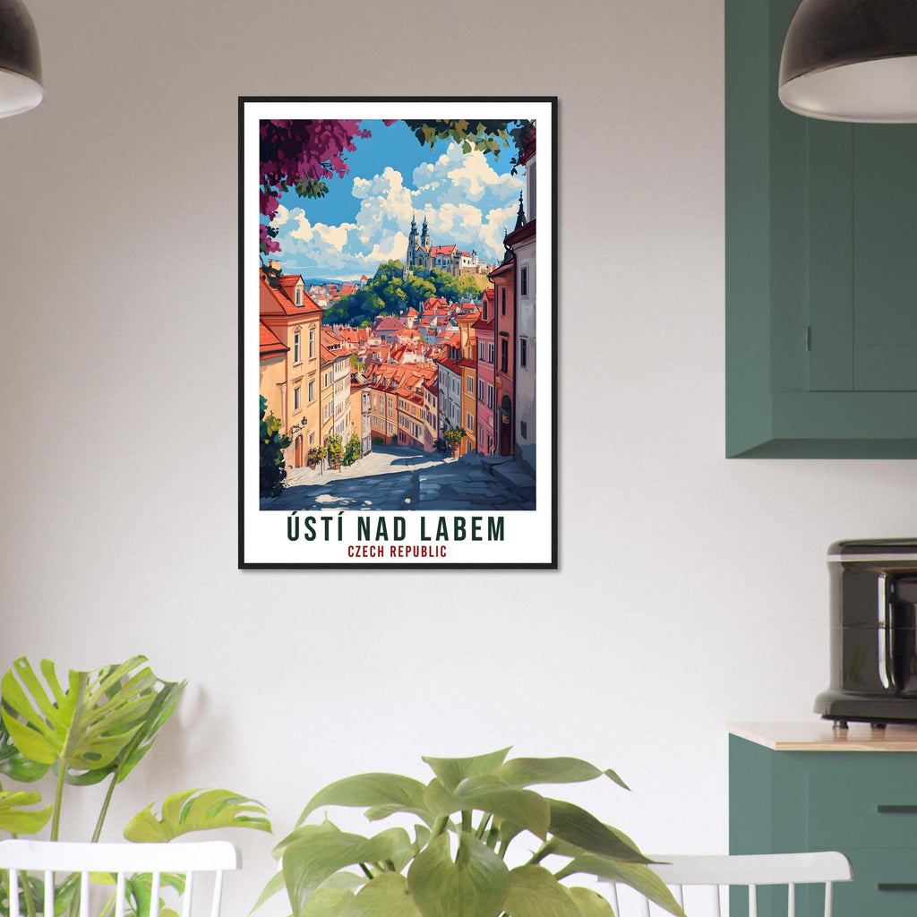 Ústí nad Labem Travel Print Czechia Home Decor Wall Art Gift Wall Hanging Art Lover Ústí nad Labem Czech Republic Artwork Travel Poster Art
