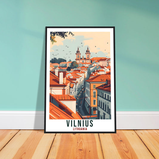 Vilnius Travel Print Lithuania Wall Art Vilnius Wall Hanging Home Décor Gift Art Lovers Lithuania Artwork Gift Print Vilnius Landmark Poster