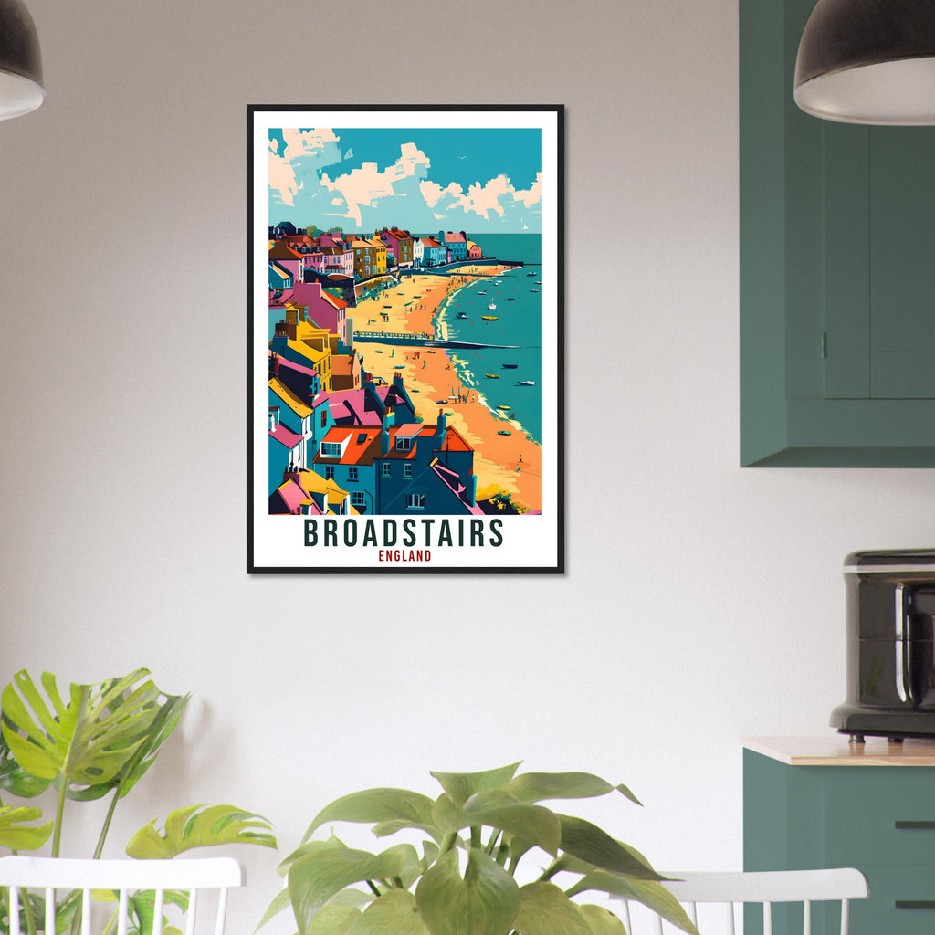 Broadstairs Travel Print Wall Art Wall Hanging Home Living Décor Broadstairs Gift Art Lovers Gift Artwork Gift Print England Travel Poster