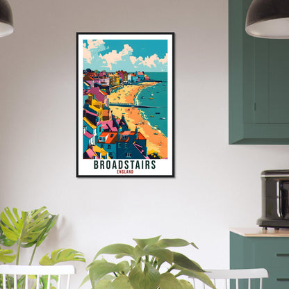 Broadstairs Travel Print Wall Art Wall Hanging Home Living Décor Broadstairs Gift Art Lovers Gift Artwork Gift Print England Travel Poster