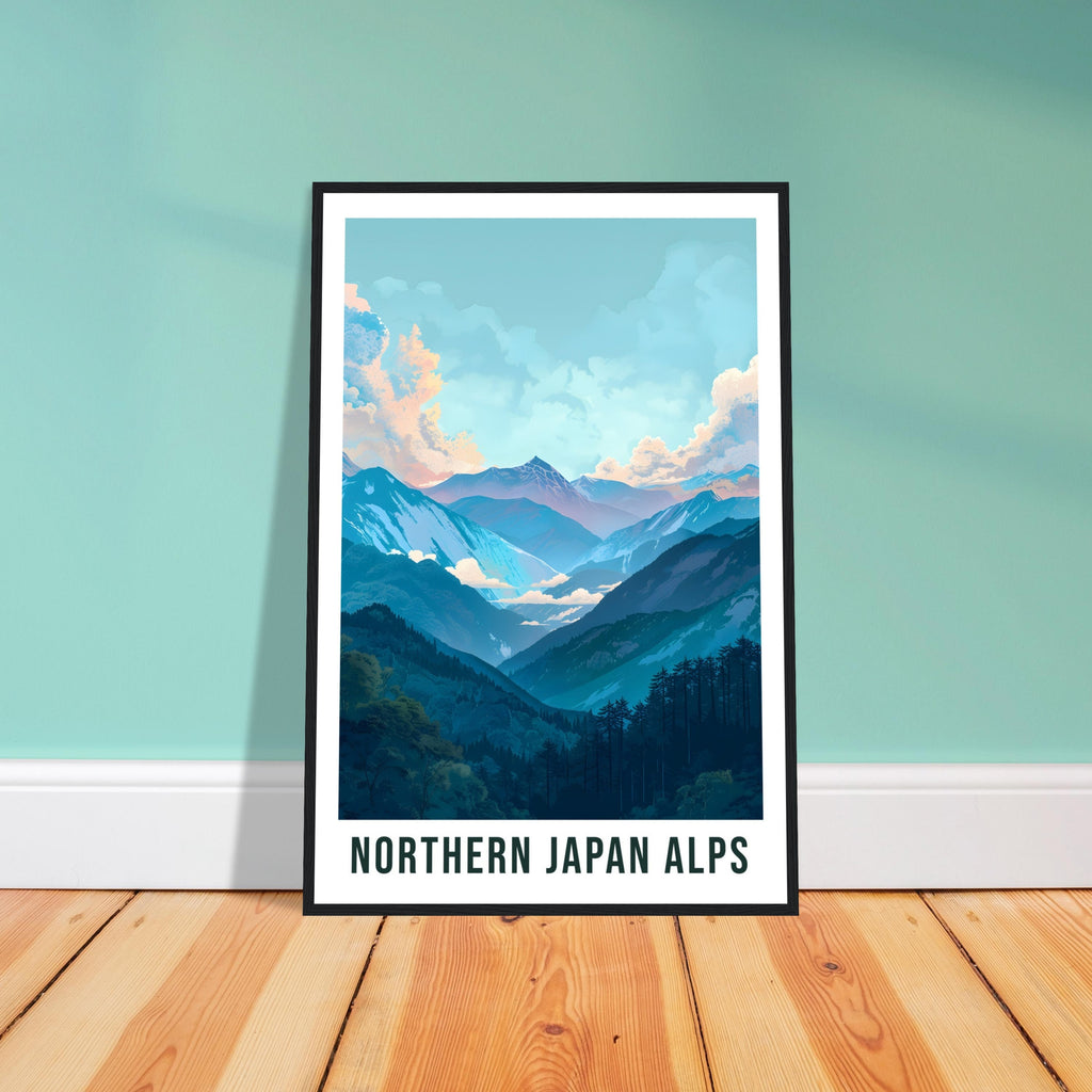 Northern Japan Alps Travel Print Home Decoration Wall Art Gift Wall Hanging Art Lover Japanese Artwork Northern Japan Alps Travel Poster