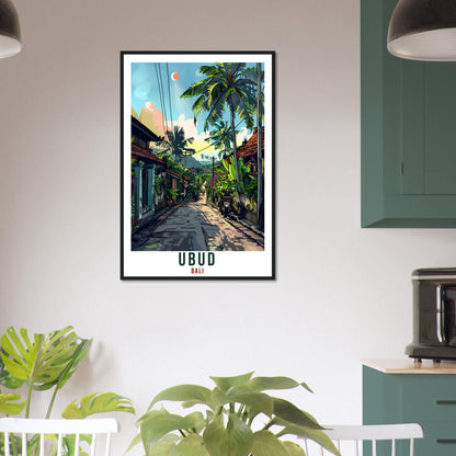Ubud Bali Travel Print Bali Wall Art Wall Hanging Home Décor Ubud Gift Landmark Artwork Travel Art Lovers Indonesia Ubud Travel Poster