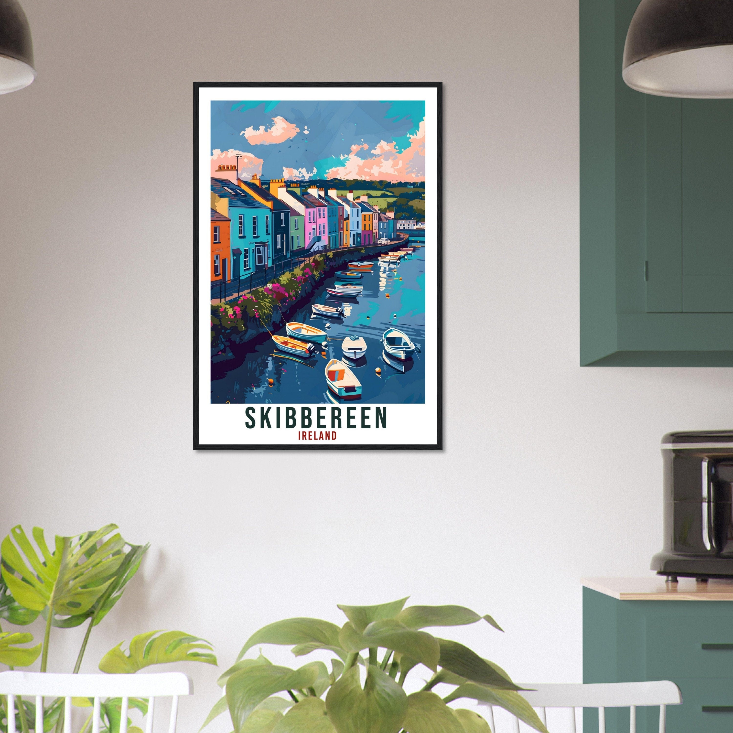 Skibbereen Travel Print Ireland Wall Art Wall Hanging Home Living Décor Skibbereen Gift Art Lovers Irish Artwork Gift Ireland Travel Poster