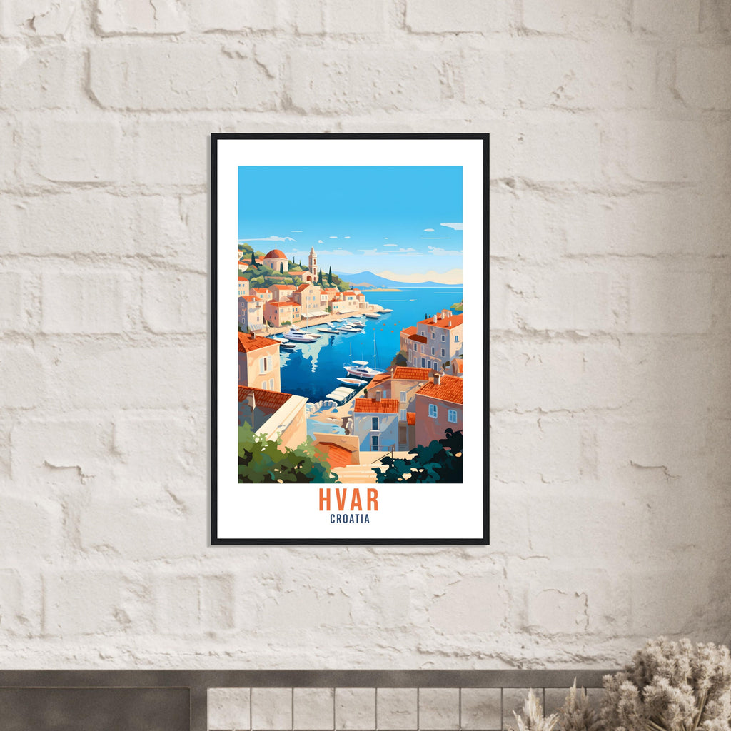 Hvar Croatia Travel Print Croatian Island Wall Art Hvar Wall Hanging Home Décor Croatia Gift Art Lovers Hvar Art Lover Gift Croatia Print