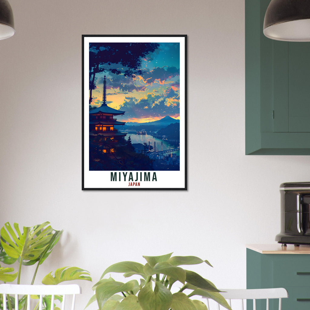 Miyajima Travel Print Japan Home Decoration Wall Art Gift Wall Hanging Art Lover Japanese Artwork Japan Miyajima Travel Poster Decor Print