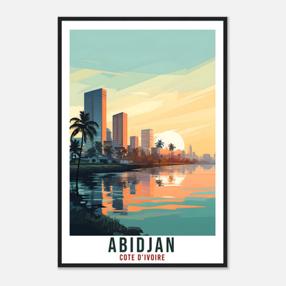 Abidjan Cote D'Ivoire Travel Print Wall Art Wall Hanging Home Décor Abidjan Gift Art Lovers Cote D'Ivoire Artwork Gift Print African Poster