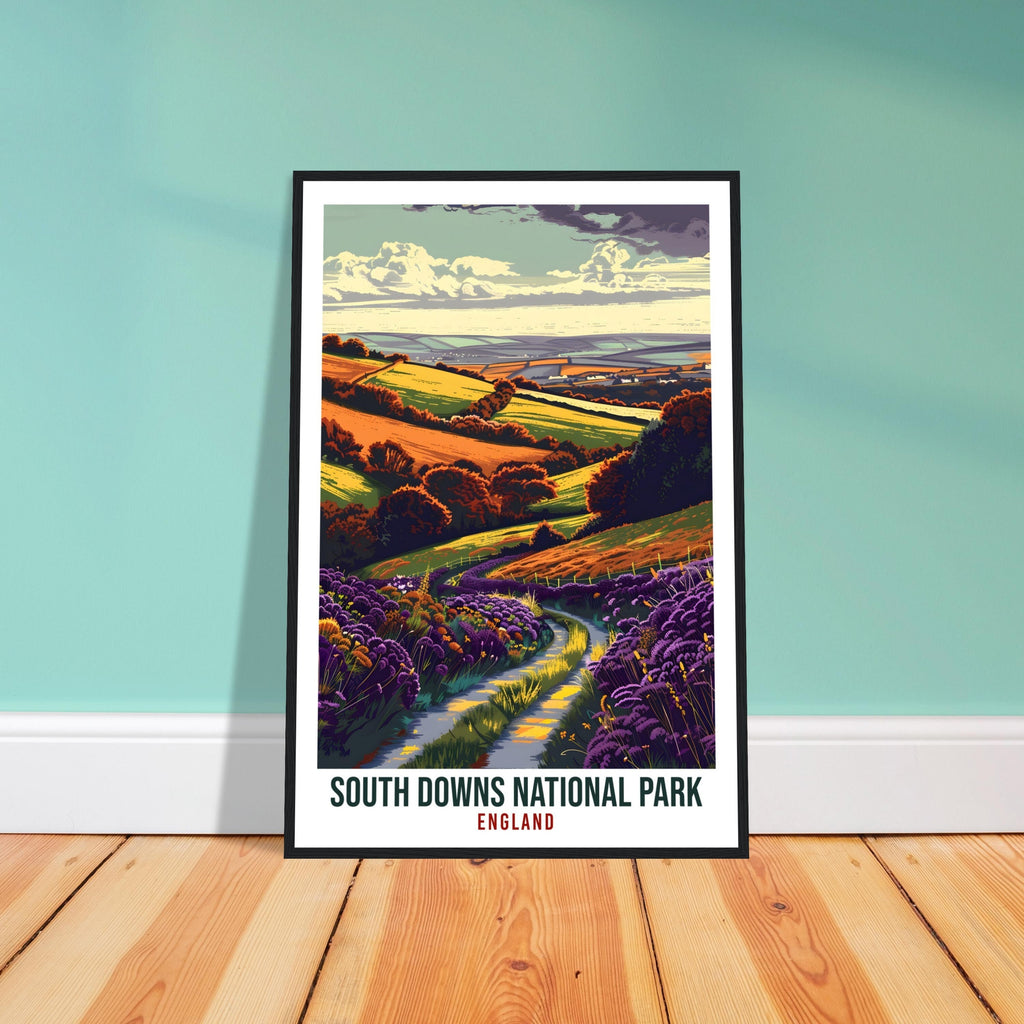 South Downs National Park Travel Print Wall Art Wall Hanging Home Décor South Downs Art Lovers Gift UK Artwork Gift England Travel Poster