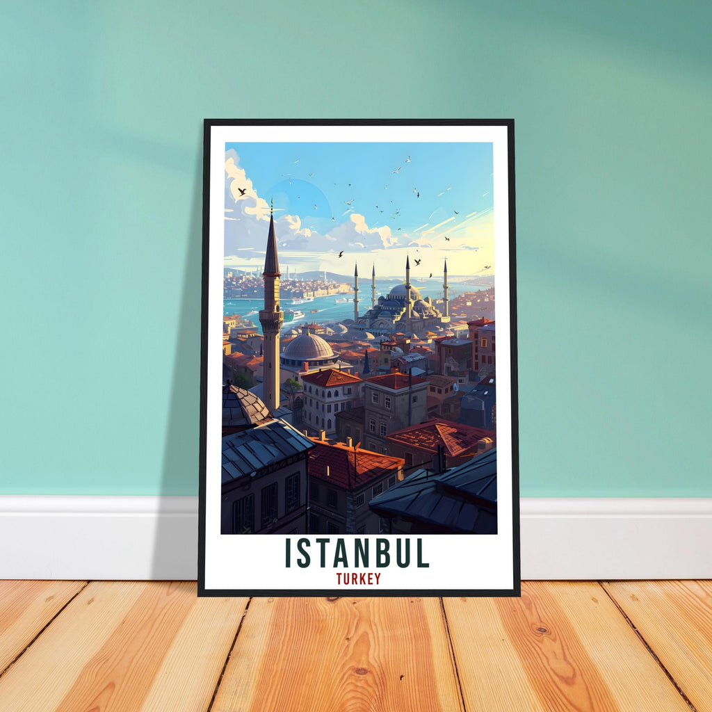 Istanbul Travel Print Wall Art Istanbul Turkey Wall Hanging Artwork Istanbul Art Gifts Istanbul Travel Poster Turkey Decor Art Lovers Gift