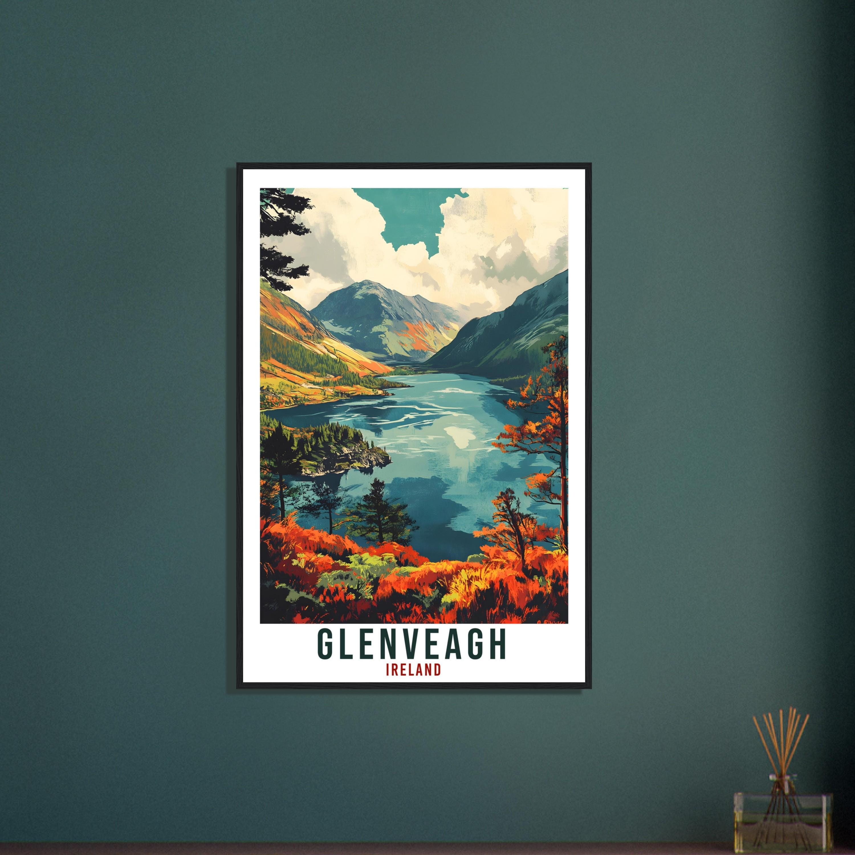 Glenveagh Travel Print Ireland Home Decor Glenveagh Wall Art Wall Hanging Art Lover Irish Artwork Travel Poster Donegal Ireland Travel Art