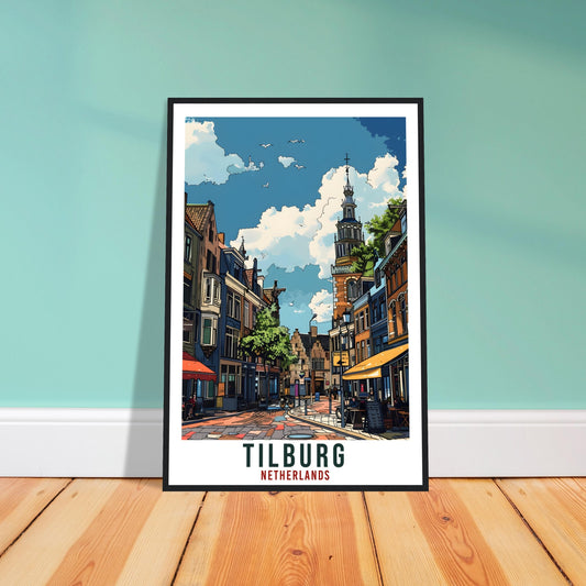 Tilburg Travel Print Holland Wall Art Wall Hanging Home Décor Tilburg Gift Art Lovers Dutch Artwork Gift The Netherlands Travel Poster