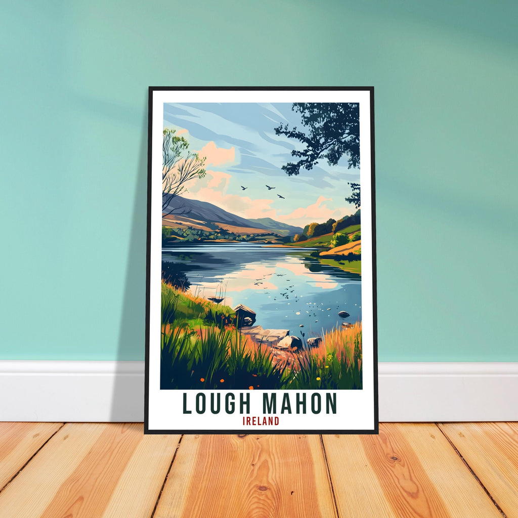 Lough Mahon Travel Print Ireland Decor Cork Wall Art Gift Wall Hanging Art Lover Lough Mahon Irish Artwork Travel Poster Ireland Travel Art
