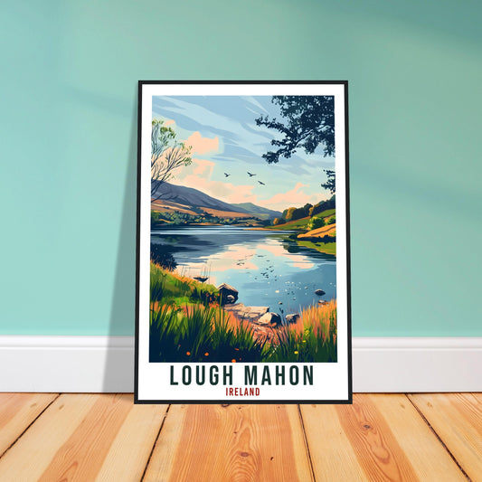 Lough Mahon Travel Print Ireland Decor Cork Wall Art Gift Wall Hanging Art Lover Lough Mahon Irish Artwork Travel Poster Ireland Travel Art