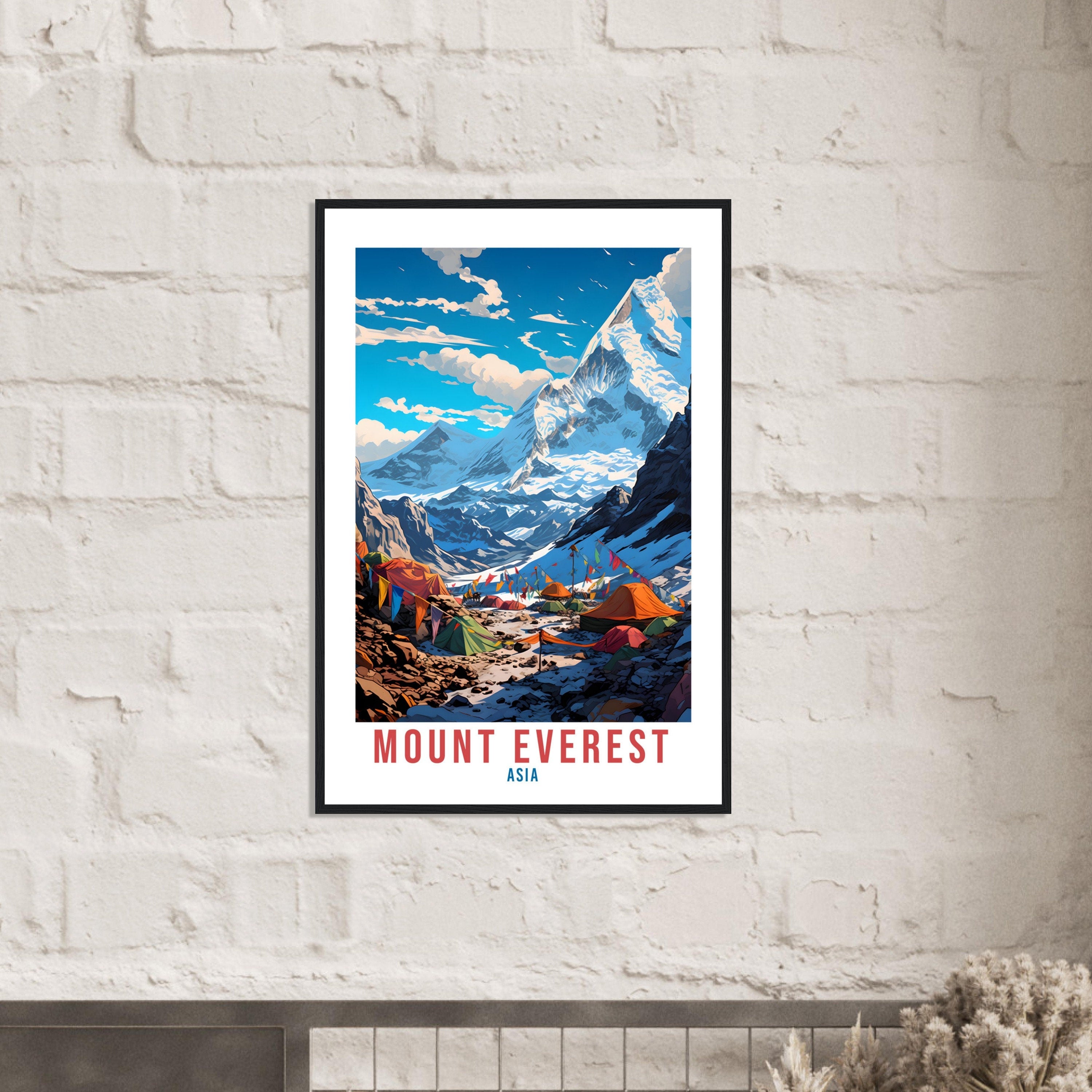 Mount Everest Travel Print Wall Art Mount Everest Wall Hanging Base Camp Mount Everest Gift Mountain Landscape Wall Art China Travel Print