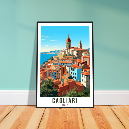 Cagliari Italy Travel Print Wall Art Cagliari Wall Hanging Home Décor Cagliari Gift Art Lovers Italian Gift Print Cagliari Travel Poster