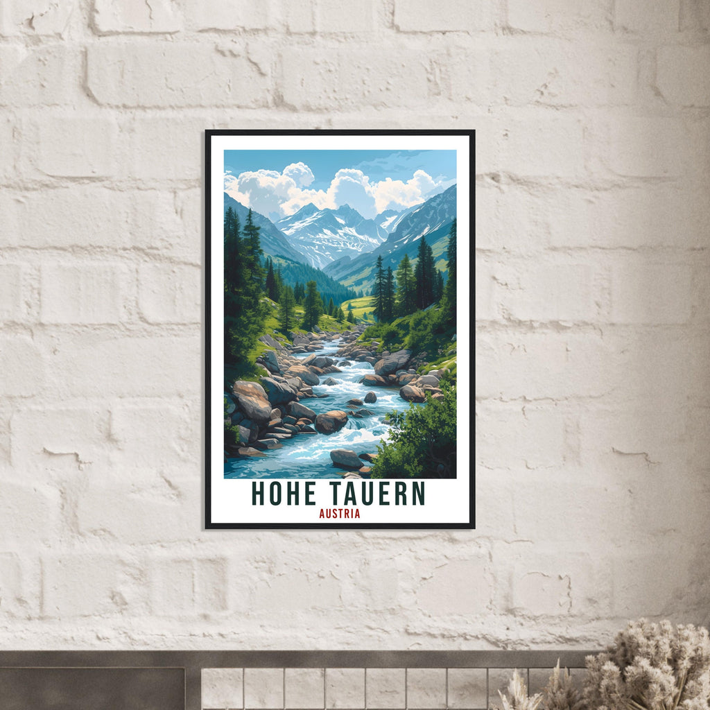 Hohe Tauern Travel Print Austria Decor Austrian Wall Art Gift Wall Hanging Art Lover Austria Artwork Hohe Tauern National Park Travel Poster