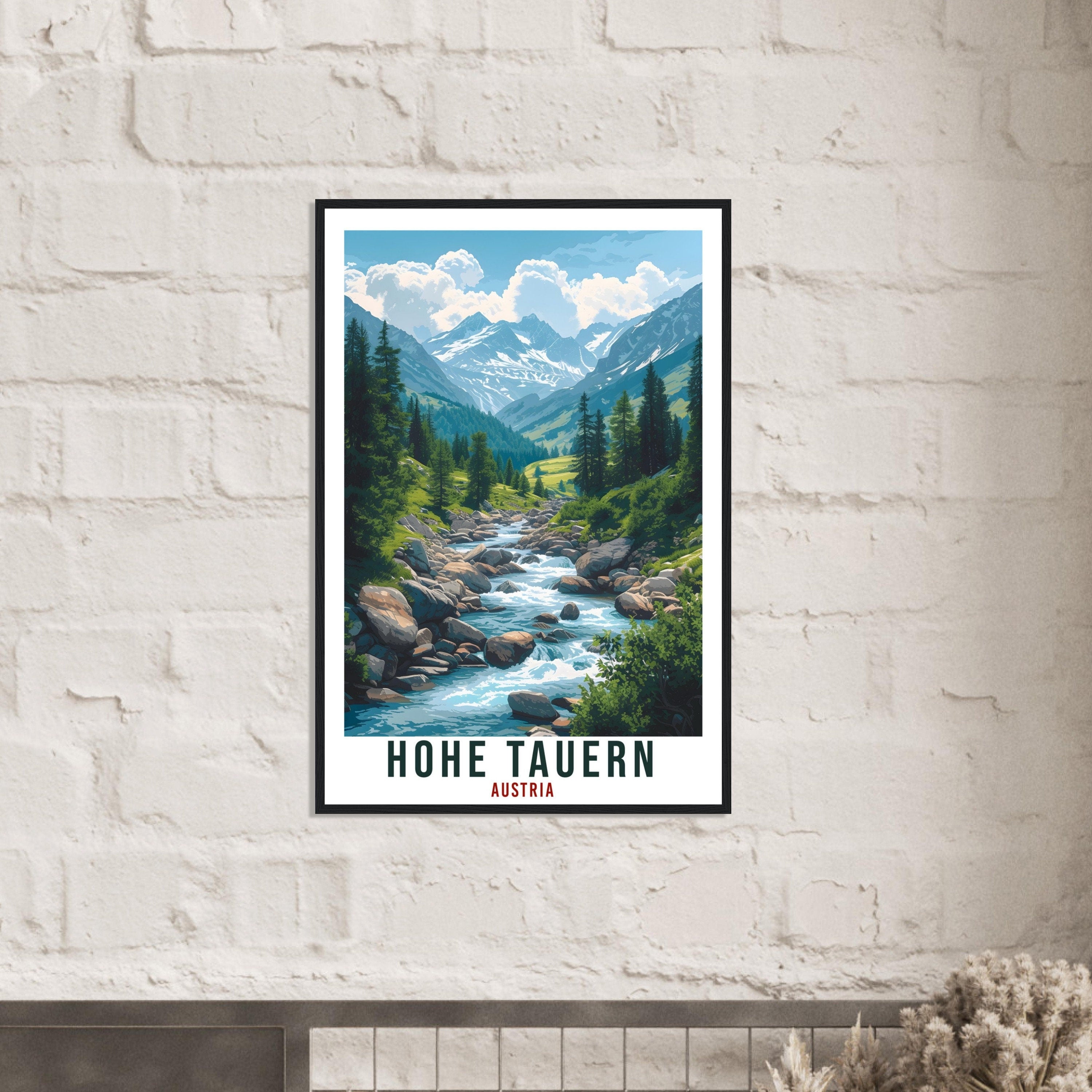 Hohe Tauern Travel Print Austria Decor Austrian Wall Art Gift Wall Hanging Art Lover Austria Artwork Hohe Tauern National Park Travel Poster
