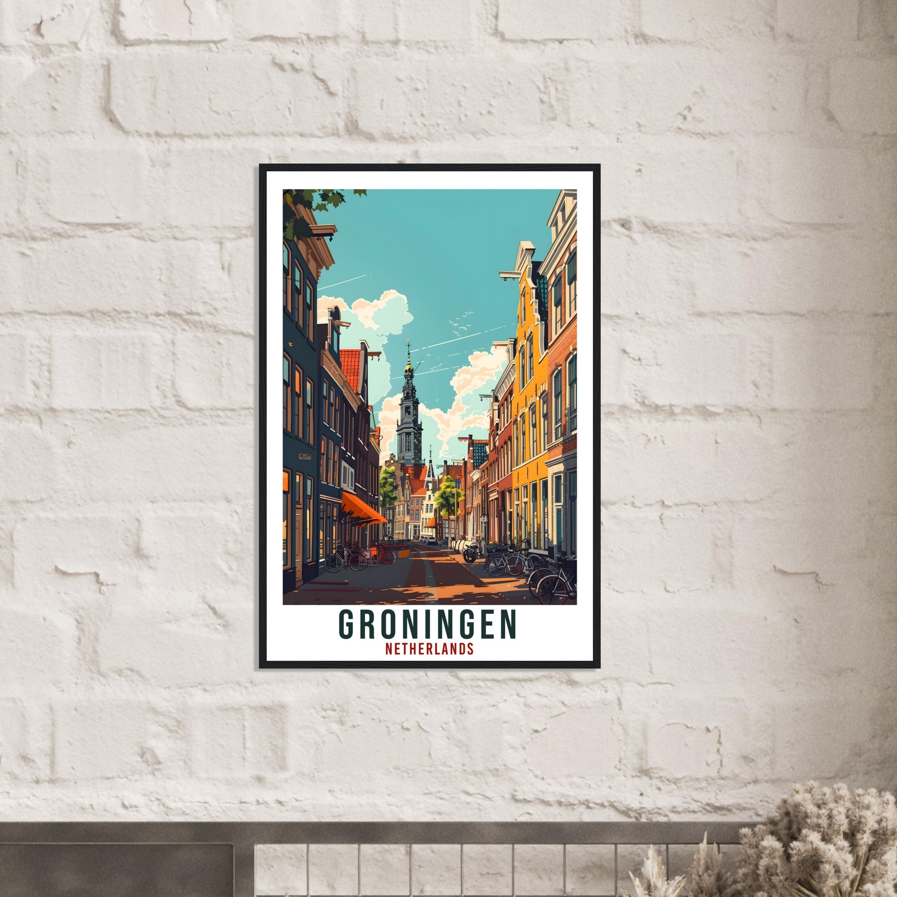 Groningen Travel Print Holland Wall Art Wall Hanging Home Décor Groningen Gift Art Lovers Dutch Artwork Gift The Netherlands Travel Poster