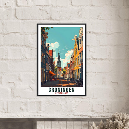Groningen Travel Print Holland Wall Art Wall Hanging Home Décor Groningen Gift Art Lovers Dutch Artwork Gift The Netherlands Travel Poster