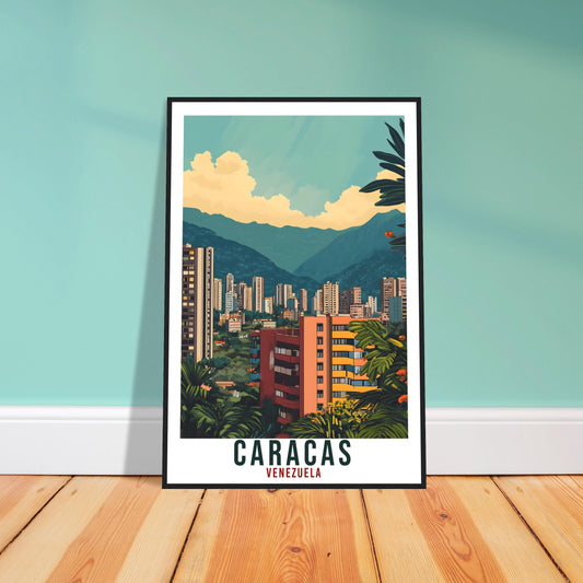 Caracas Travel Print Venezuela Home Decor Caracas Wall Art Gift Wall Hanging Art Lover Caracas Venezuelan Artwork Travel Poster Travel Art