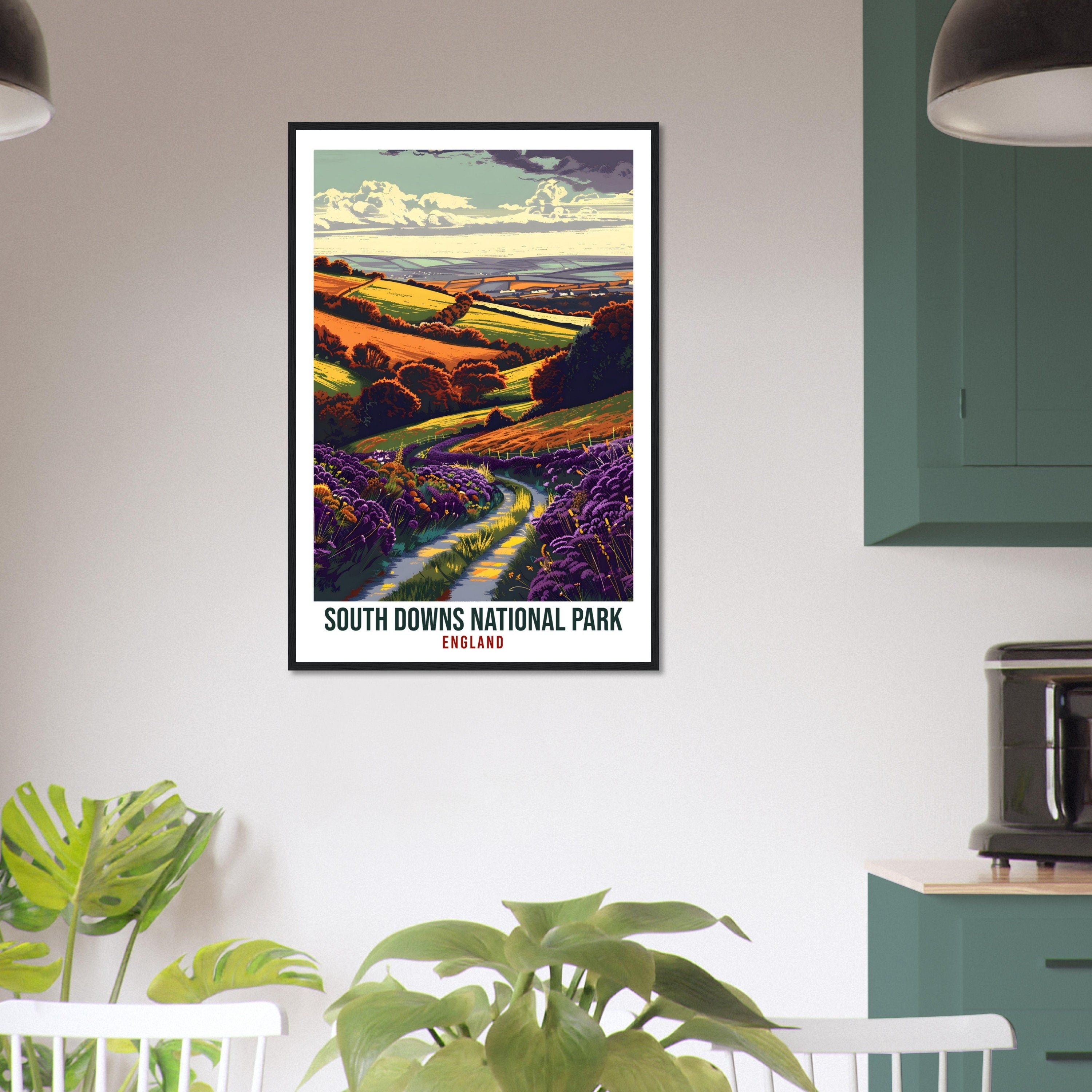 South Downs National Park Travel Print Wall Art Wall Hanging Home Décor South Downs Art Lovers Gift UK Artwork Gift England Travel Poster