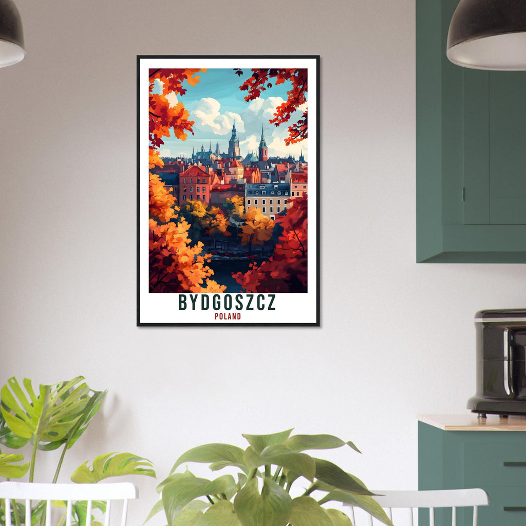 Bydgoszcz Travel Print Poland Home Decor Bydgoszcz Wall Art Gift Wall Hanging Art Lover Bydgoszcz Polish Artwork Travel Poster Poland Travel
