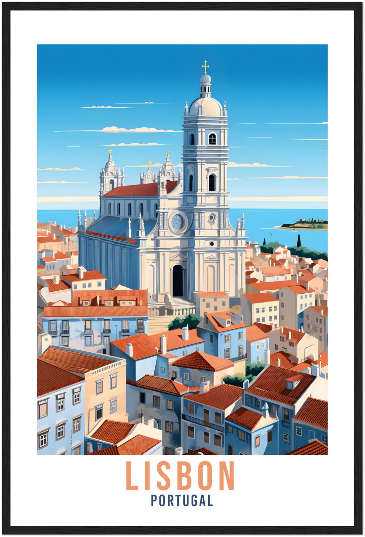 Lisbon Travel Print Wall Art Lisbon Wall Hanging Portugal Gift Lisbon Wall Art Print Art Print Lisbon Travel Gift Travel Poster Lisbon City