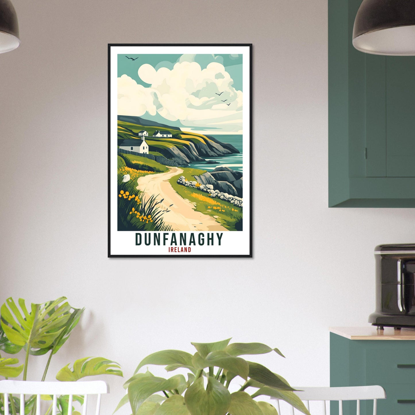 Dunfanaghy Travel Print Ireland Home Decor Donegal Wall Art Wall Hanging Art Lover Irish Artwork Travel Poster Dunfanaghy Ireland Travel Art