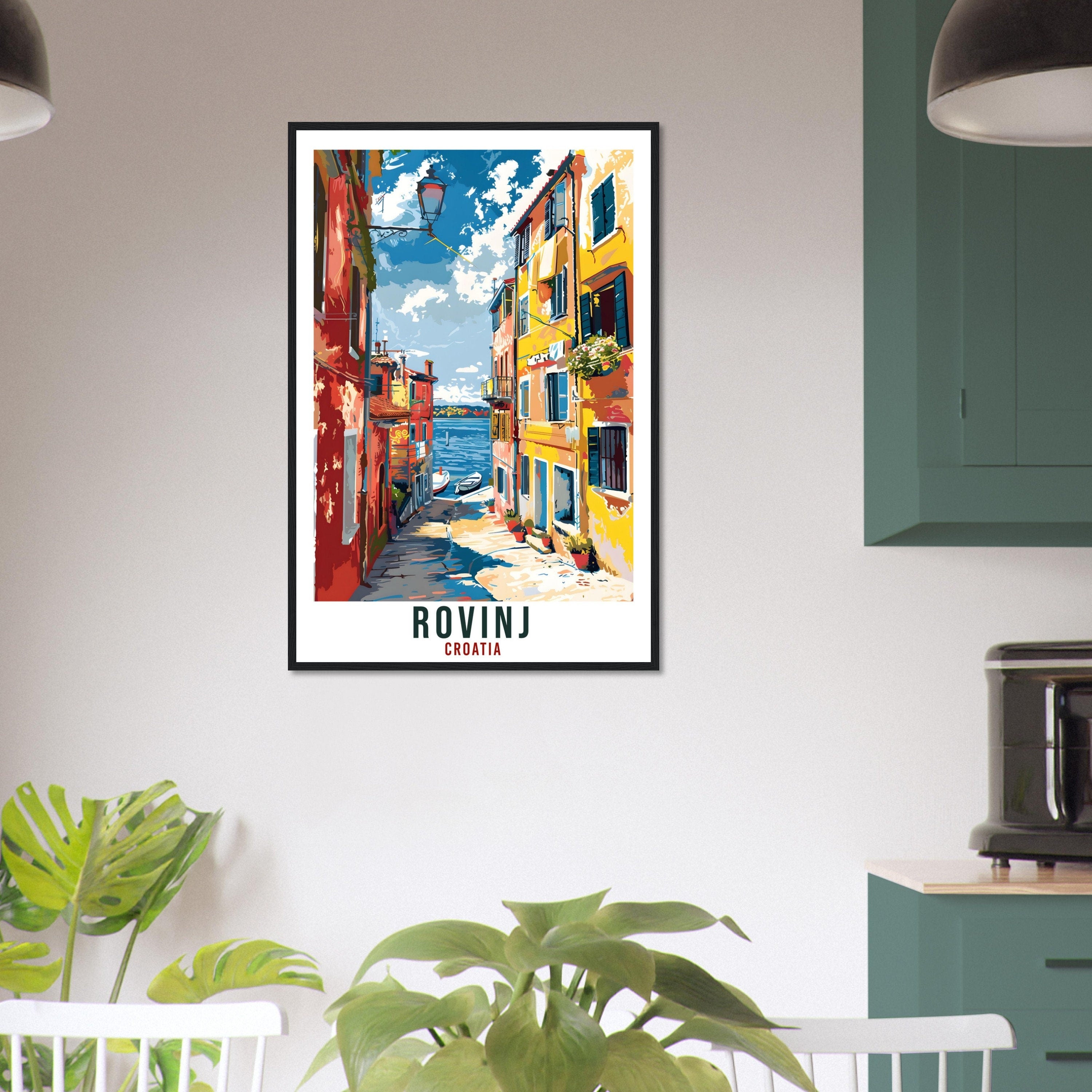 Rovinj Travel Print Croatia Wall Art Wall Hanging Home Décor Rovinj Gift Croatian Landmark Artwork Gift Croatia Rovinj Holiday Travel Poster