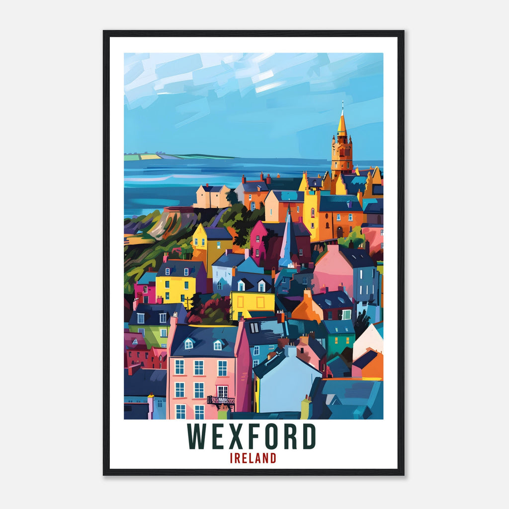 Wexford Travel Print Ireland Wall Art Wall Hanging Home Living Décor Wexford Gift Art Lovers Gift Irish Artwork Gift Ireland Travel Poster