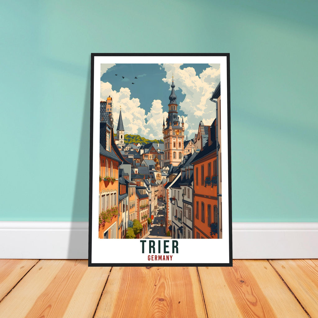 Trier Germany Travel Print Germany Home Decor Trier German City Wall Art Gift Wall Hanging Art Lover Germany Artwork Trier Travel Poster