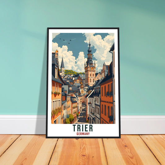 Trier Germany Travel Print Germany Home Decor Trier German City Wall Art Gift Wall Hanging Art Lover Germany Artwork Trier Travel Poster