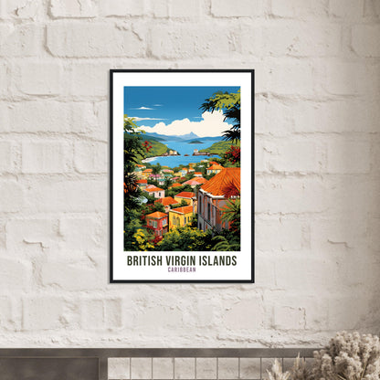 British Virgin Islands Travel Print Wall Art British Virgin Islands Wall Hanging Home Décor Caribbean Gift Travel Poster Caribbean Print